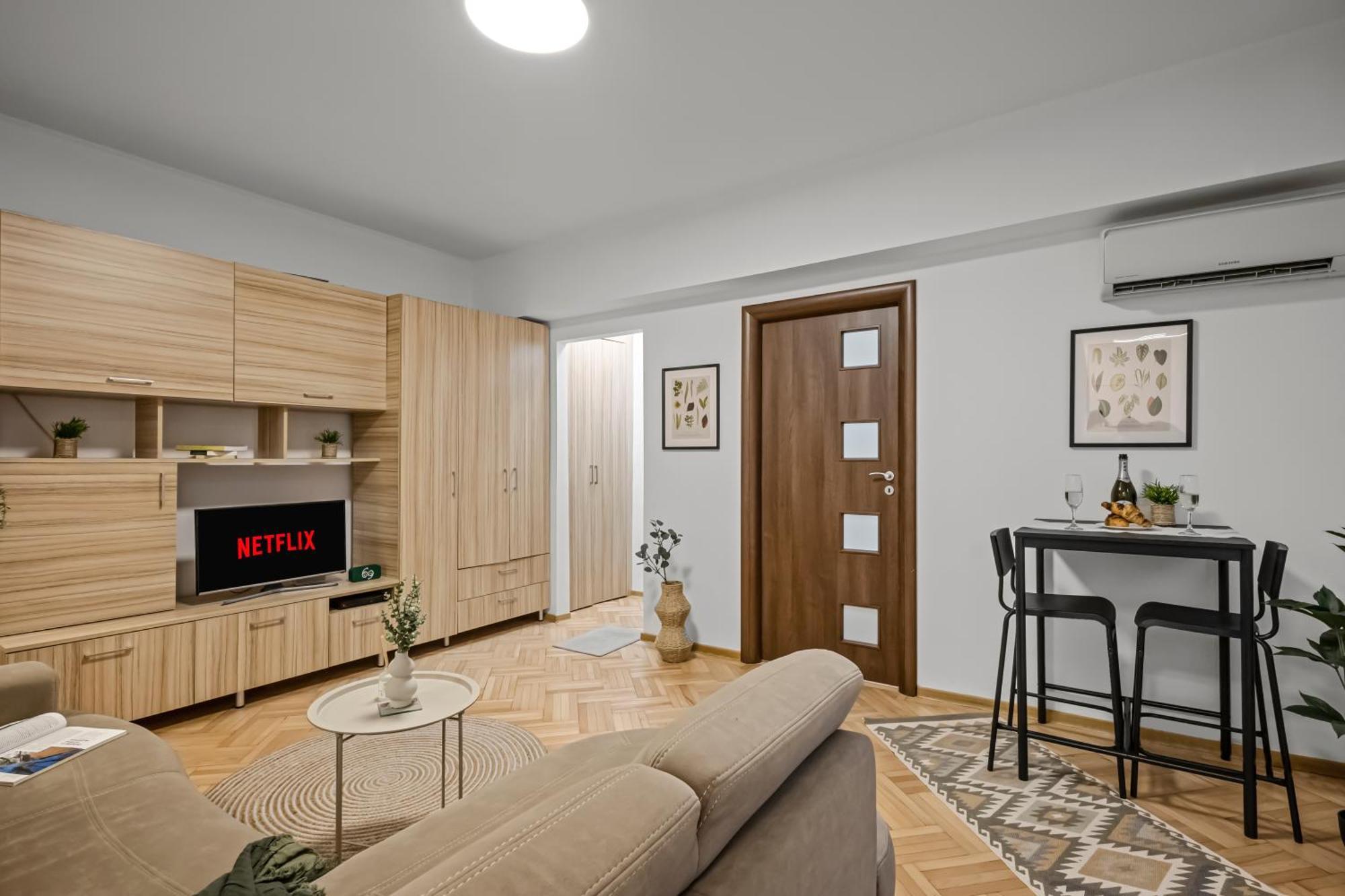 Earthy Escape - Central Apt With Balcony Bucareste Exterior foto